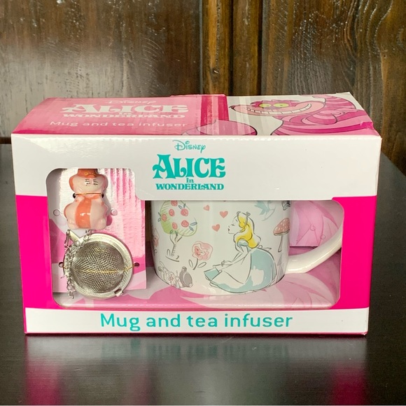 Disney Alice in Wonderland Cheshire Cat Mug and Tea Infuser Set - Picture 2 of 12